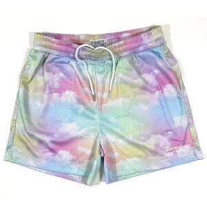 Shmeel New York Mens Shorts Cloud Mesh Size Medium Basketball Pull On Drawstring